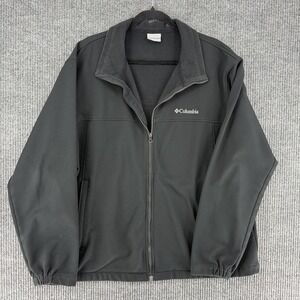 Columbia zip jacket plus size womens 1X basic chore coat black comfortable